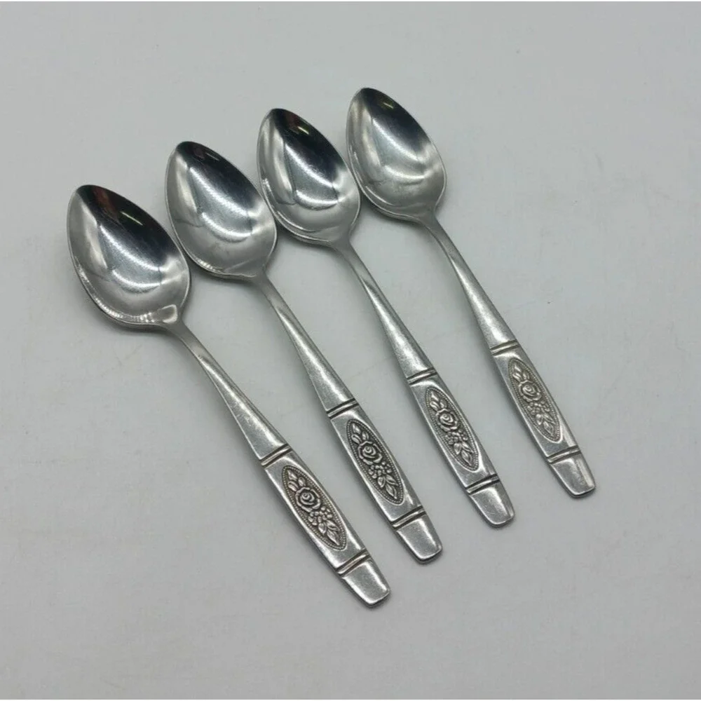 4 Vtg Oneida Rose Pendant 6